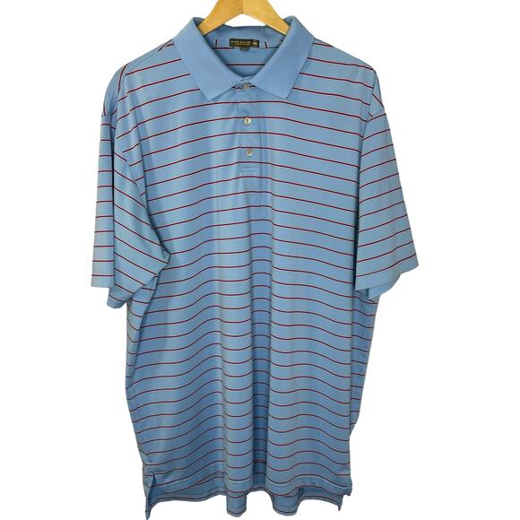 Peter Millar Other - Peter Millar Summer Comfort Mens XXL Striped Golf Polo Shirt Performance Sz. XXL